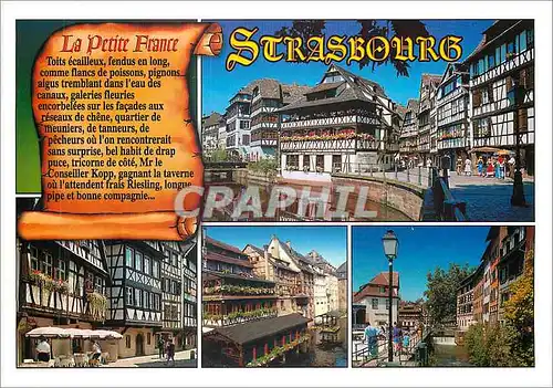 Moderne Karte Strasbourg La Petite France