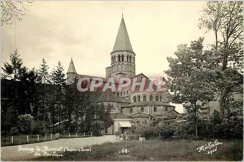 Moderne Karte Paray le Monial Saone La Basilique