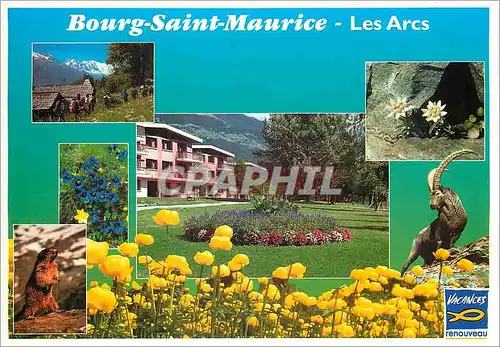 Moderne Karte Bourg Saint Maurice Les Arcs