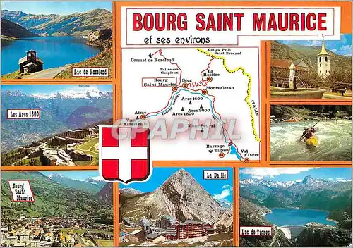 Cartes postales moderne Bourg Saint Maurice Lac de Roselen Les Arcs 1800 Bourg Saint Maurice