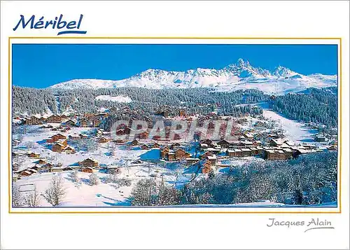 Moderne Karte Meribel La Station au pied de la Saulire