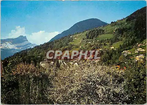 Cartes postales moderne St Gervais Vue generale et les Aiguilles de Varens