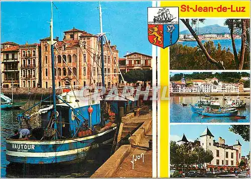 Cartes postales moderne Saint Jean de Luz Pyrenees Atlantiques Vue generale et le Rhune