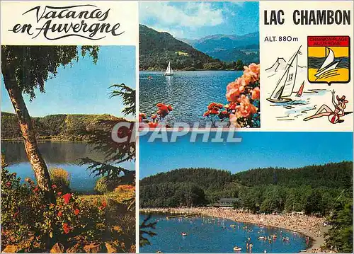 Cartes postales moderne Vacances en Auvergne Lac Chambon Puy de Dome