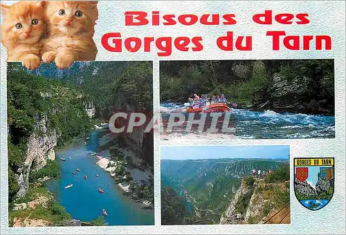 Moderne Karte Bisous des Gorges du Tarn