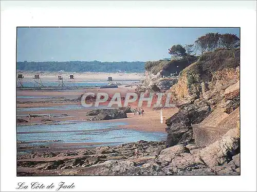 Moderne Karte La Cote de Jade Loire Atlantique France