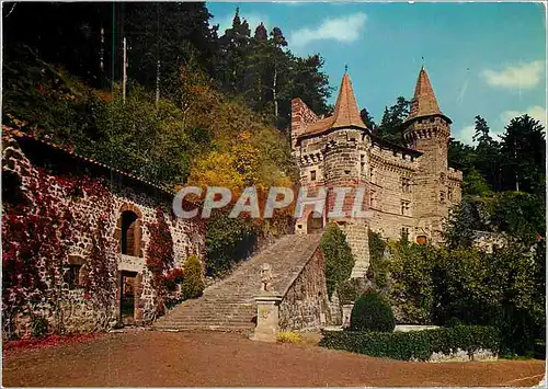 Moderne Karte Chateau de la Rochelambert Haute Loire Monument historique classe