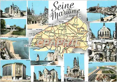 Cartes postales moderne Seine Maritime Dieppe Le Havre