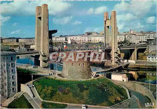 Cartes postales moderne Brest Le Pont de Recouvrance et la Tour Tangay