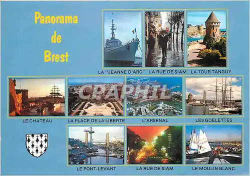 Cartes postales moderne Panorama de Brest