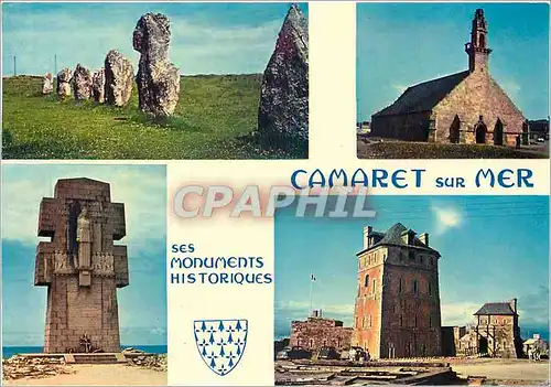 Cartes postales moderne Camaret sur Mer Finistere Menhirs de Lagadjar Notre Dame