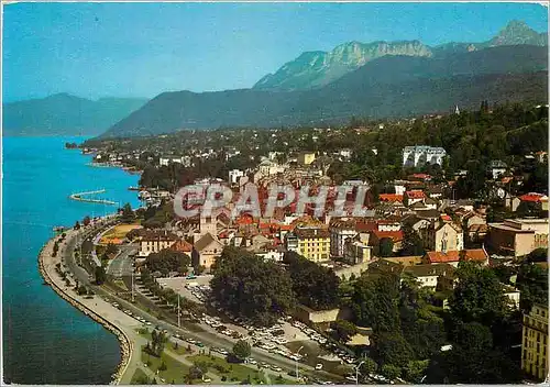 Cartes postales moderne Evian les Bains Haute Savoie Le Lac Leman la Ville et les Monts du Chablais