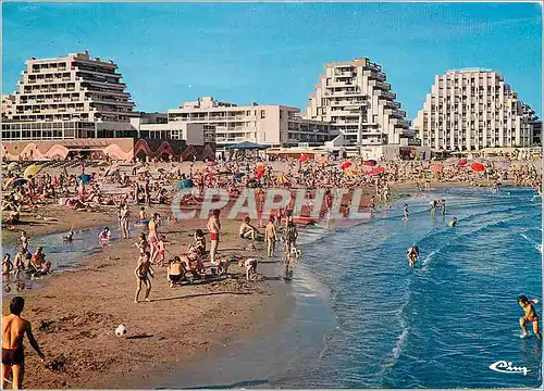 Moderne Karte La Grande Motte Herault La Plage