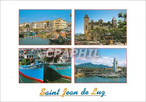 Cartes postales moderne Saint Jean de Luz Cote Basque Le port et la Maison de l'Infante