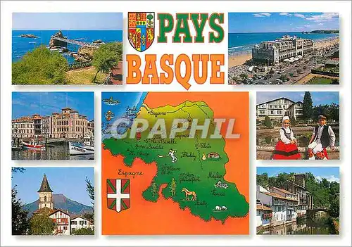 Moderne Karte Pays Basque