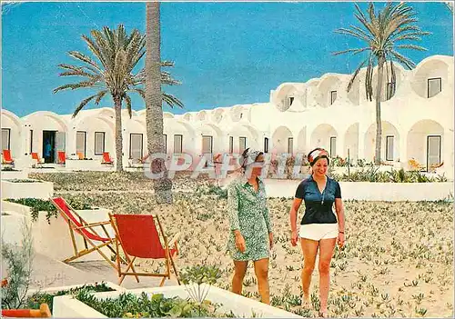 Moderne Karte Hotel Meninx Jerba Tunisie Une allee