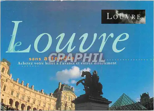 Cartes postales moderne Louvre sans attendre