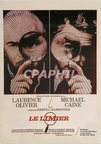 Moderne Karte Le dernier film et le chef d'Oeuvre de Joseph L Mankiewicz Laurence Olivier Michael Caine Le Lim