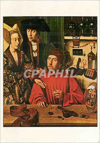 Cartes postales moderne Christus Petrus Saint Eloi dans son officine Mort a Bruges