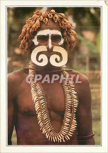 Cartes postales moderne Papua New Guinea Nouvelle Guinee Guerrier Asmat