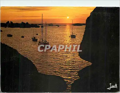 Cartes postales moderne Derniers reflets sur la cote Bateaux