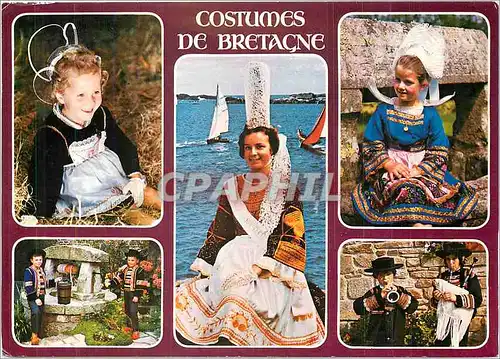 Cartes postales moderne Costumes de Bretagne Coiffes bretonnes de Chateauneuf de Faou pays bigouden Fouesnant