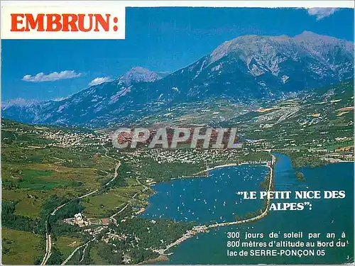 Moderne Karte Embrun Le Petit Nice des Alpes