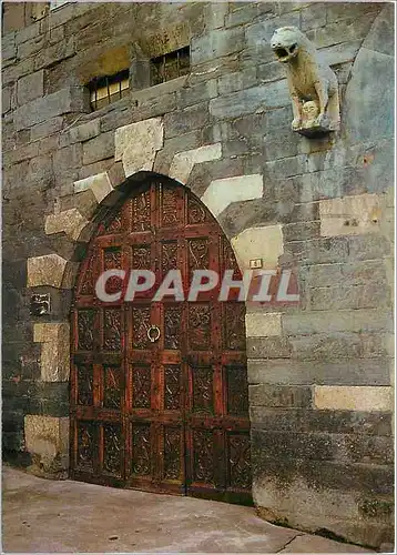 Moderne Karte Hautes Alpes L'Embrunais Embrun dans la rue de la Liberte la porte ogivale de l'ancien Hotel des