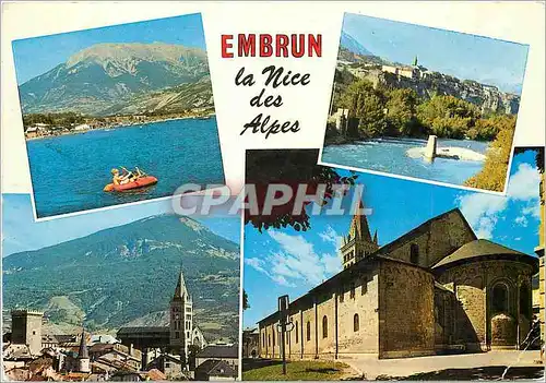 Moderne Karte Embrun la Nice des Alpes