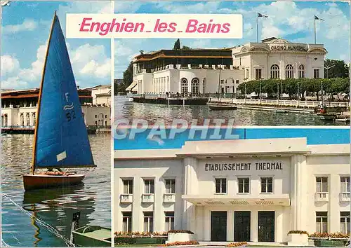 Cartes postales moderne Enghien les Bains Val d'Oise Le Lac et le Casino