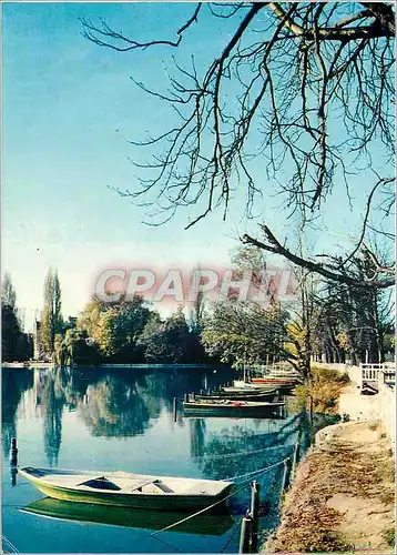 Moderne Karte Enghien Val d'Oise Les Bords du Lac