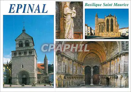 Moderne Karte Epinal Basilique Saint Maurice