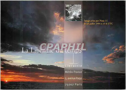 Cartes postales moderne La Librairie du Temps Meteo France Avenue Rapp Paris