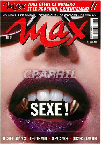 Cartes postales moderne Recevez Max Gratuitement Pendant 2 Mois Sexe Dossier Cannabis Depeche Mode Buenos Aires Seigner