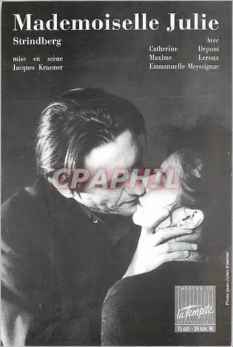 Cartes postales moderne Mademoiselle Julie La Patte du Singe Jacques Kraemer