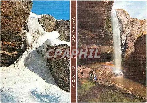 Cartes postales moderne Sur les Monts d'Aubrac La cascade de Deroc pres de Nasbinals Lozere