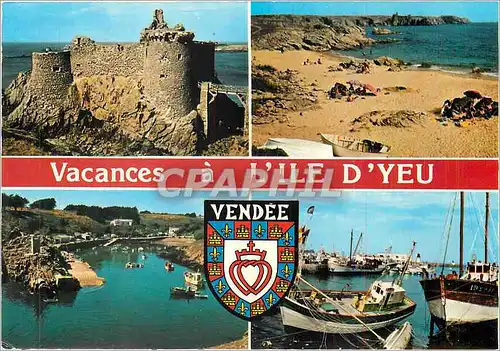 Moderne Karte Ile d'Yeu Vendee C'est la plus belle la plus curieuse