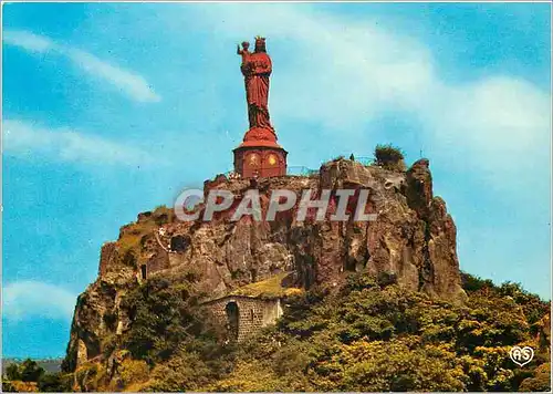 Cartes postales moderne Le Puy en Velay Haute Loire Rocher Corneille et Notre Dame de Franche