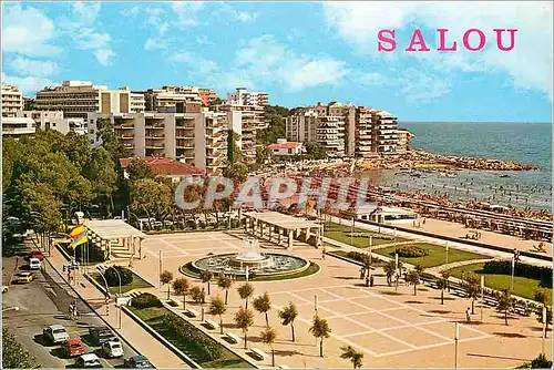 Moderne Karte Salou Costa Dorada Vista Parcial Vue partielle