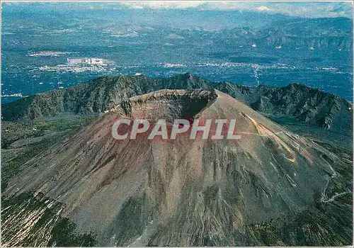 Moderne Karte Napoli Le Vesuvio vue de l'Avion