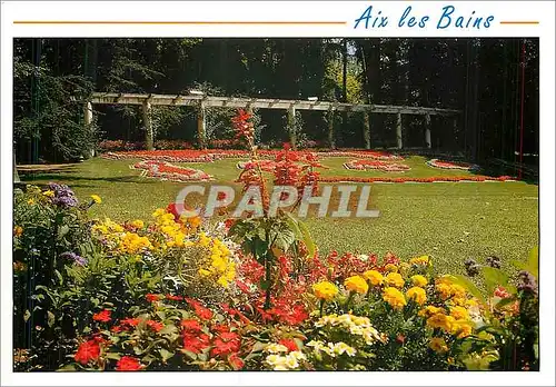 Cartes postales moderne Aix les Bains Savoie Le Jardin Thermal La Pergola