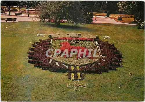 Cartes postales moderne Gerardmer Le Parc du Trexeau pres du Lac L'Ecusson de la Ville en fleurs