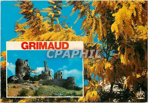 Cartes postales moderne La Cote d'Azur Grimaud Var Le Vieux Chateau