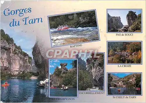 Cartes postales moderne Les Gorges du Tarn Lozere Rafting Pas de Souci Le champignon