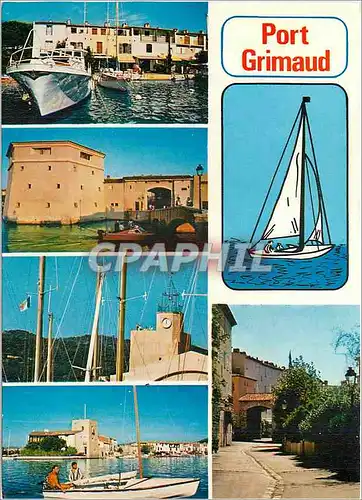 Cartes postales moderne Port Grimaud Var Cite Lacustre realisee par Etige et Manera SA