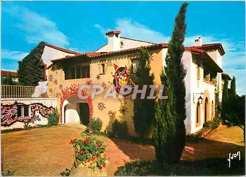 Cartes postales moderne Ceramique Decorative sur une des facades de Sant Vicens Perpignan Pyrenees Orientales