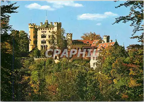 Moderne Karte Konigsschloss Hohenschwangau The castle Hohenschwangau was built in the 19th century by the Seig