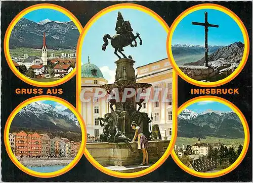 Moderne Karte Gruss aus Innsbruck Tirol