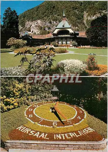 Cartes postales moderne Schweiz Interlaken Kursaal Park