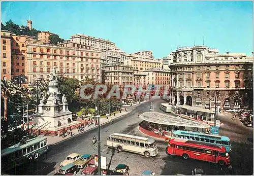 Cartes postales moderne Genoa Acquaverde Square Monument to Christopher Colombus